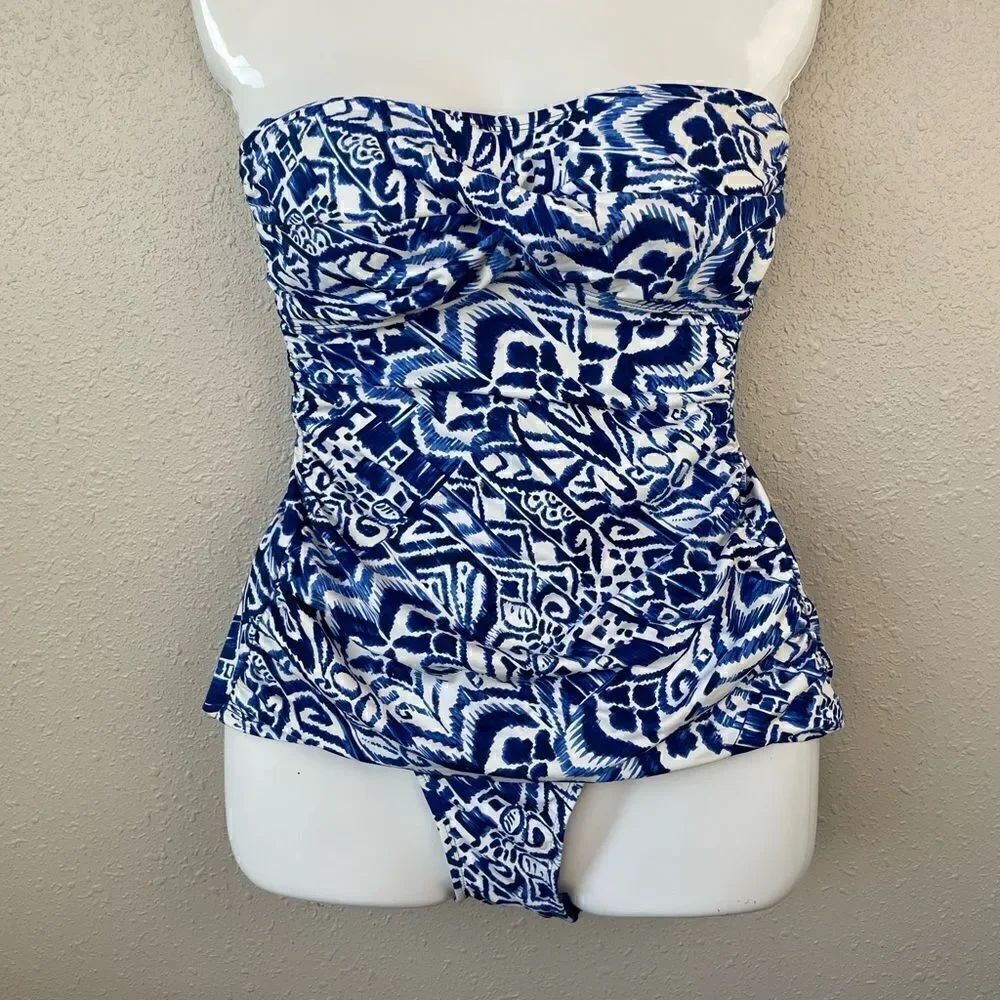 NWT Lauren Ralph Lauren Tankini Swim Top and Matching Bottoms Sizes 8,10,or 16